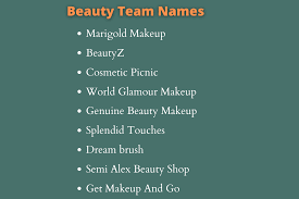 750 beauty team names ideas and suggestions
