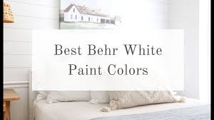 best behr white paint colors you