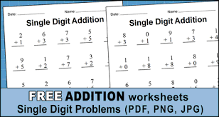 addition worksheets free printable