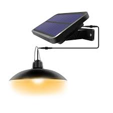 Double Heads Led Solar Lamp Outdoor