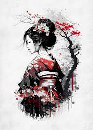 Dessin geisha