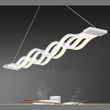Modern Hanging Wave Shaped Led Pendant Lighting