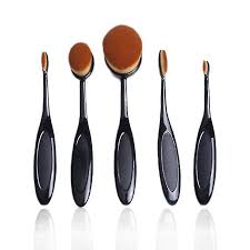 face perfecting 5pc oval makeup brush