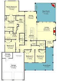 House Plan With Cathedral Ceilings