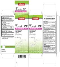 Adult Tussin Cf Multi Symptom Cold Liquid Marc Glassman Inc