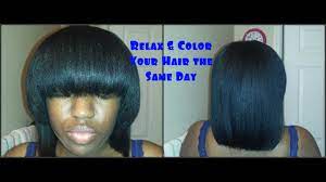 how to relax color your hair the same