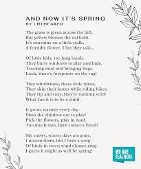 spring poems for the clroom