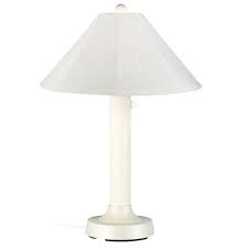 Seaside 34 In Outdoor White Table Lamp