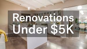 4 renovations under 5 000 that add