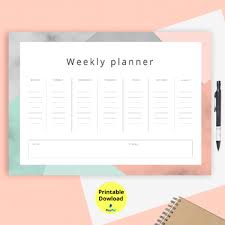 Weekly To Do List Schedule Printable Download