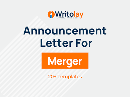 merger announcement letter 4 templates