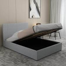 fabric lift up storage platform bed