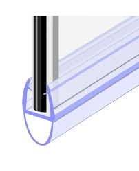 Glass Shower Door Rubber Seal Strip Gap