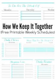 Task Schedule Template Daily Planner Create Your Own Build