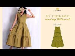 diy easy tiered dress sewing patterns