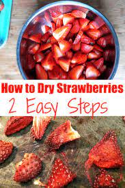 how to dry strawberries in the oven