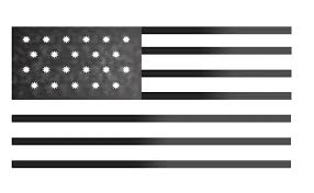black racism american flag stock vector