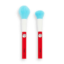 2 face brush makeup set new