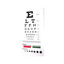 2 Piece Lot Snellen Pocket Medical Eye Exam Test Charts Us Seller Free Shipping Ebay