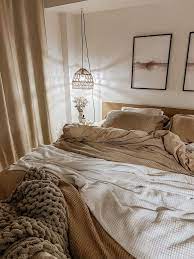 Layered Neutral Cozy Bedding In 2023