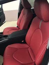 Red Leather Replacement Seat Covers For