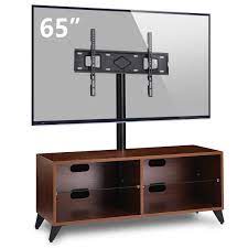 Round to the nearest inch on all measurements. Amazon Com 5rcom Wood Entertainment Center Tv Stand Console With Swivel Mount For 32 37 42 47 50 55 60 65 Inch Flat Panel And Curved Screen Tvs Media Center Tv Cabinet With