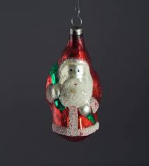 Vintage Geblasenes Glas Weihnachtsmann