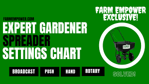 expert gardener spreader settings chart
