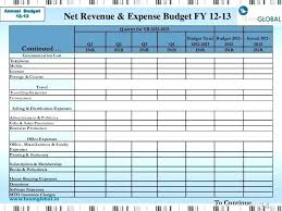 Monthly Expense Budget Template Printable Budgets Templates