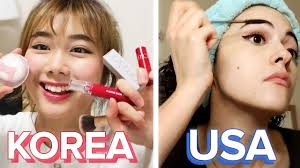 american vs south korean makeup and