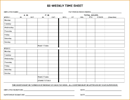 Bi Weekly Template Fresh Excel Overtime Semi Monthly Timesheet Free