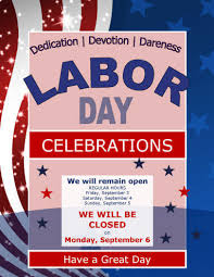 Labor Day Closed Sign Template Free Download