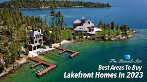 best areas to lakefront homes in