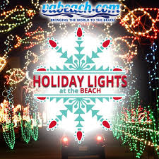holiday lights at the beach event