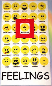 New Feelings Chart Mood Magnet How I Feel Emotions Emoticons Emoji Smiley Faces