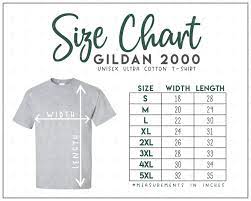 g200 size chart gildan ultra cotton t