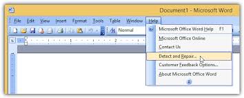 Automatically Diagnose And Repair Microsoft Office 2003