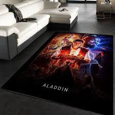 aladdin rug all over print logo