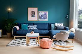 Peacock living room decor | zion modern house. How To Decorate With Peacock Blue Apartment Therapy