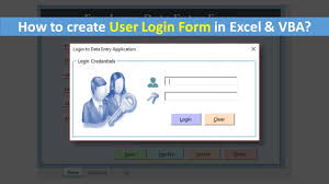 create user login form in vba and excel