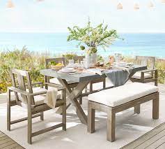 Eucalyptus X Base Outdoor Dining Table