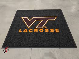 lacrosse inlaid logo custom floor mats