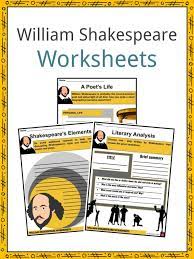 william shakespeare facts worksheets