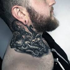 Neck tattoo designs for men go from vividly graphic imagery that covers a wide area of the body to single icons that are barely visible. Top 39 Best Neck Tattoo Ideas 2021 Inspiration Guide