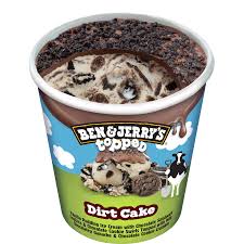 dirt cake topped ben jerry s