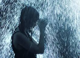 Girl in the rain Stock Photo free download