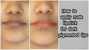 how to apply lipstick on pigmented