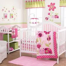 girl nursery crib