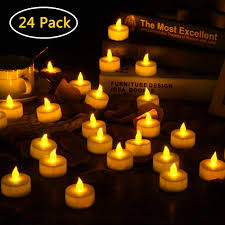 Led Tea Light Candles 24 Pack Flameless Candle Lights
