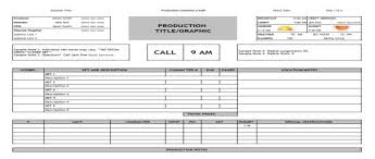 call sheet template 30 templates free